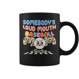 Somebodys Loud Mouth Baseball Mom Gifts For Mom Funny Gifts Coffee Mug | Mazezy AU