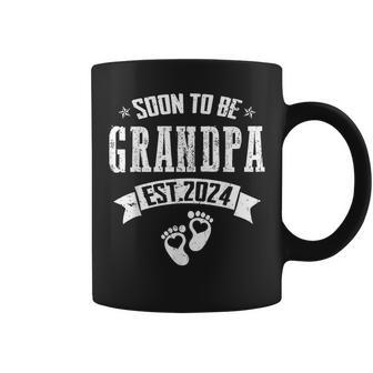 Soon To Be Grandpa Promoted To Grandpa 2024 Coffee Mug - Seseable