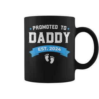 Soon To Be Dad Est 2024 Fathers Day New Dad Vintage Gift Coffee Mug - Seseable