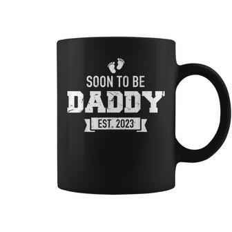 Soon To Be Daddy Est2023 Retro Vintage Dad Fathers Day Coffee Mug | Mazezy AU