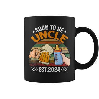 Soon To Be Uncle Again 2024 Pregnancy Announcement Dad Coffee Mug - Seseable