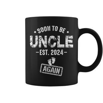 Soon To Be Uncle Again Promoted To Uncle Again 2024 Coffee Mug - Thegiftio UK