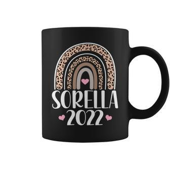 Sorella 2022 Italian Sister Announcement Leopard Rainbow Coffee Mug | Mazezy
