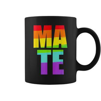 Soul Mate Lgbtq Pride Matching Gay Lesbian Couple Rainbow Coffee Mug | Mazezy AU