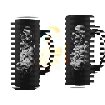 Space Vintage Travel Astronaut Monkey Astronaut Coffee Mug - Thegiftio UK