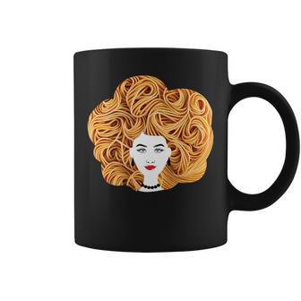 Spaghetti Pasta Natural Hair Coffee Mug | Mazezy