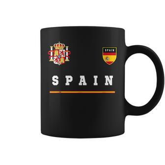 Spain SportSoccer Jersey Flag Football Madrid Coffee Mug | Mazezy