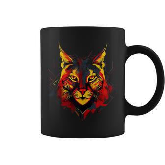 Spanish Iberian Lynx Spain Flag Colors Coffee Mug | Mazezy