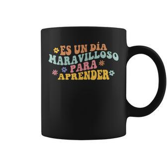 Spanish Teacher Dual Language Bilingual Teacher Cute Preppy Coffee Mug - Monsterry