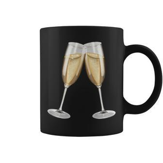 Sparkling Wine Champagne Glasses Toast D010-0645B Coffee Mug - Seseable