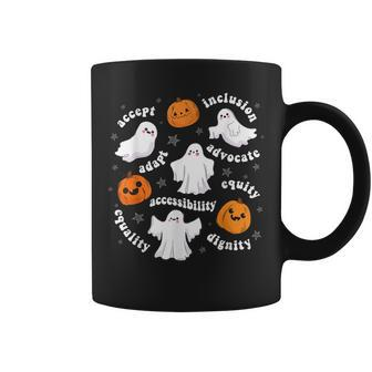 Special Education Teacher Halloween Ghost Pumpkin Sped Coffee Mug - Monsterry DE