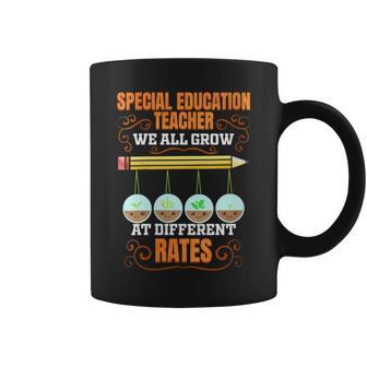 Special Education Teacher We All Grow At Different Rates Coffee Mug | Mazezy