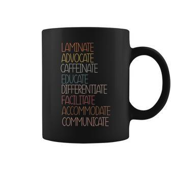Sped Caffeinate Advocate Laminate Educate Teacher Autism Day Gifts For Teacher Funny Gifts Coffee Mug | Mazezy