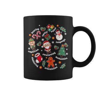 Speech Language Pathologist Slp Santa Squad Christmas Coffee Mug - Seseable