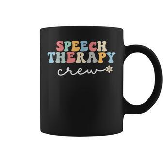 Speech Therapy Crew Speech Language Pathologist Slp School Coffee Mug | Mazezy