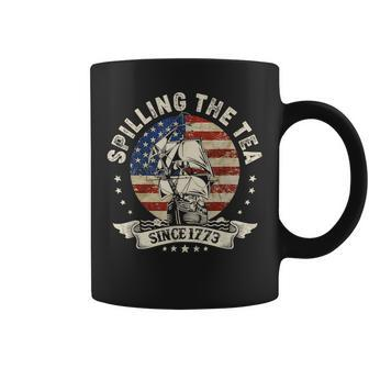 Spilling The Tea Since 1773 Patriotic 4Th Of July Coffee Mug | Mazezy