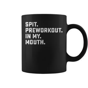 Spit Preworkout In My Mouth Retro Vintage Coffee Mug - Thegiftio UK