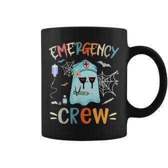 Spooky Boo Nurse Crew Ghost Halloween Nurse Costume Coffee Mug - Monsterry AU