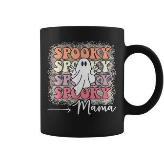 Spooky Mama Mom Halloween Ghost Witch Bat Coffee Mug | Mazezy