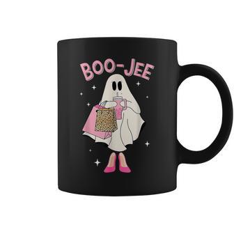 Spooky Season Cute Ghost Halloween Boujee Boo-Jee Coffee Mug - Seseable