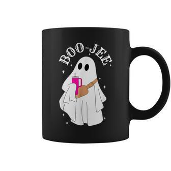 Spooky Season Cute Ghost Halloween Costume Boujee Boo-Jee Coffee Mug | Mazezy