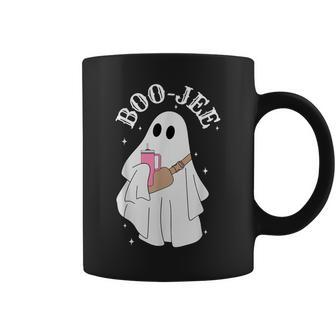 Spooky Season Ghost Halloween Costume Boujee Boo-Jee Coffee Mug - Seseable