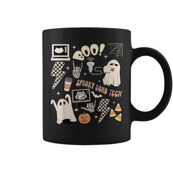 Spooky Sono Tech Ultrasound Tech Halloween Ghost Boo Coffee Mug - Monsterry