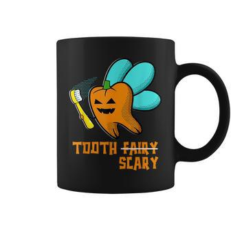 Spooky Tooth Fairy Tooth Scary Jack O Lantern Halloween Coffee Mug | Mazezy
