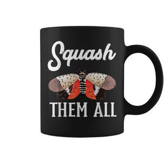 Spotted Lanternfly Trap Squash Them All Ninja Lantern Fly Coffee Mug - Seseable