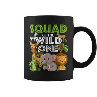 Squad Of The Wild One Zoo Birthday 1St Safari Jungle Coffee Mug | Mazezy