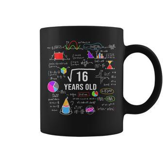 Square Root Of 16 4Th Birthday 4 Year Old Gifts Math Lover Math Funny Gifts Coffee Mug | Mazezy