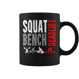 Squat Deadlift Bench Bodybuilding Weight Training Gym 2 Coffee Mug - Monsterry