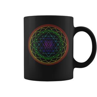 Sri Yantra Mandala Sacred Geometry Spiritual Yoga Lover Coffee Mug | Mazezy