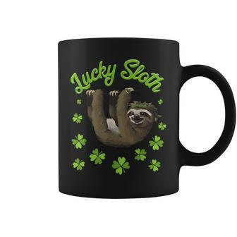 St Patricks Day Lucky Sloth Boys Girls Men Women Coffee Mug - Thegiftio UK