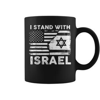 I Stand With Israel Support Israel Us And Israel Flag Coffee Mug | Mazezy