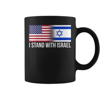 I Stand With Israel Usa Israeli Flag Jewish Coffee Mug | Mazezy