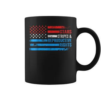 Stars Stripes Reproductive Rights 4Th Of July American Flag Coffee Mug | Mazezy