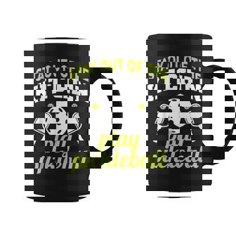 Stay Out Of The Kitchen Play Pickleball Funny Pickleball Coffee Mug | Mazezy