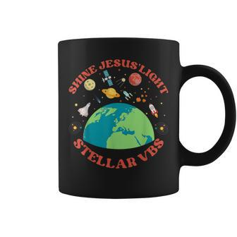 Stellar Vacation Bible School Shine Jesus Light Christian Coffee Mug | Mazezy