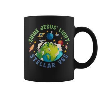 Stellar Vacation Bible School Shine Jesus Light Christian Gift For Womens Coffee Mug | Mazezy AU