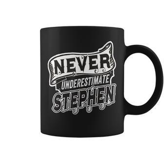 Stephen Name Never Underestimate Stephen Funny Stephen Coffee Mug - Seseable