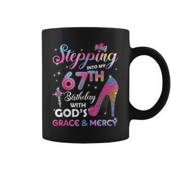 Stepping Into My 67Th Birthday 67 Years Old Pumps Coffee Mug - Monsterry DE