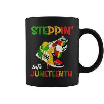 Stepping Into Junenth 1865 Pride Black African American Coffee Mug - Thegiftio UK