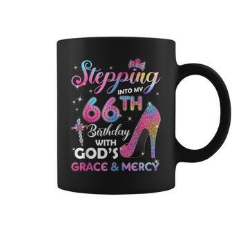 Stepping Into My 66Th Birthday Gift Women 66 Years Old Pumps Coffee Mug - Seseable