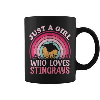 Stingray Fish Vintage Retro Just A Girl Who Loves Stingrays Coffee Mug | Mazezy