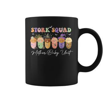 Stork Squad Mother Baby Unit Halloween Mother Baby Nurse Coffee Mug - Monsterry
