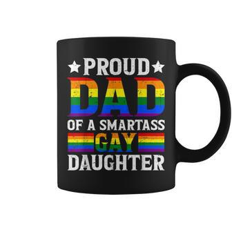 Straight Ally Lgbtq Pride Month Proud Dad Of A Gay Daughter Coffee Mug | Mazezy