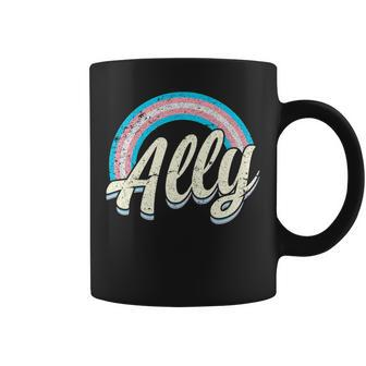 Straight Ally Transgender Colors Lgbt Pride Coffee Mug | Mazezy