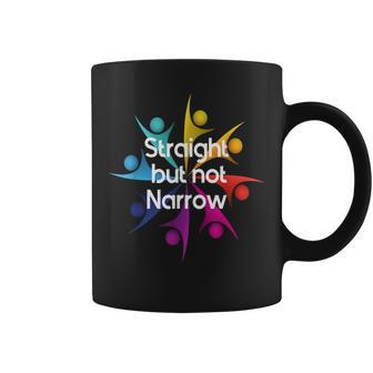 Straight But Not Narrow Lgbt Support Gay Pride March Coffee Mug | Mazezy