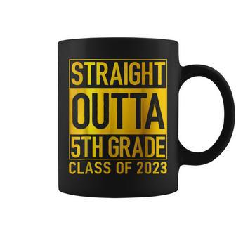 Straight Outta 5Th Grade Class Of 2023 Graduation Graduate Coffee Mug | Mazezy